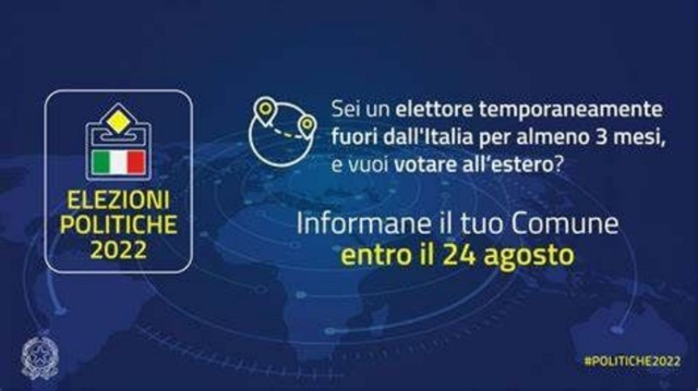 Opzione di voto elettori italiani temporaneamente all'estero